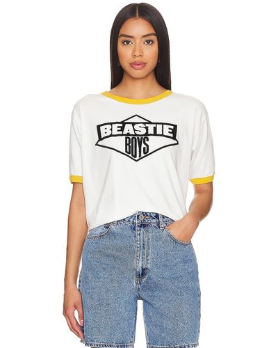 Daydreamer Beastie Boys Logo 84-86 リンガーtシャツ - ホワイト