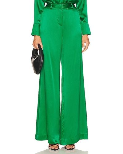 L'Agence Gavin Wide Leg Pant - Green