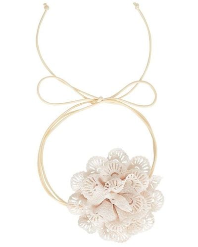 petit moments Jardin Flower Necklace - White