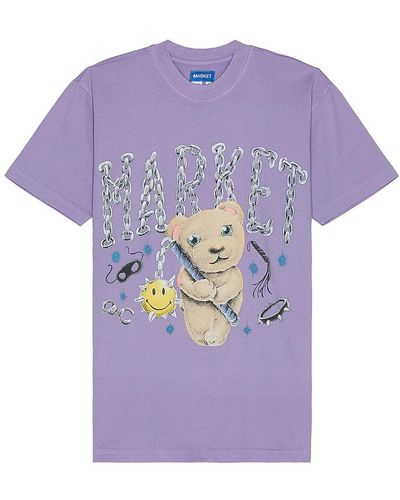 Market Smiley Soft Core Bear T-shirt - パープル