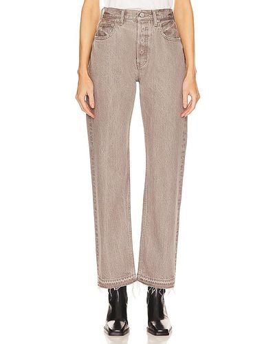 Moussy Glenwood Wide Straight - Natural