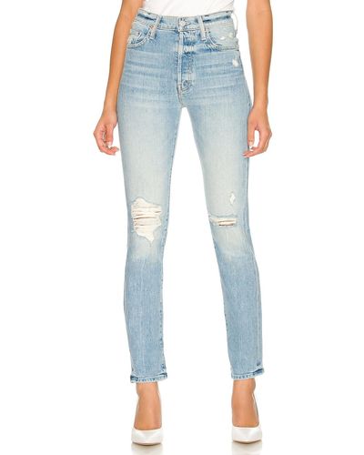 Mother STRAIGHT-FIT-JEANS HUFFY - Blau