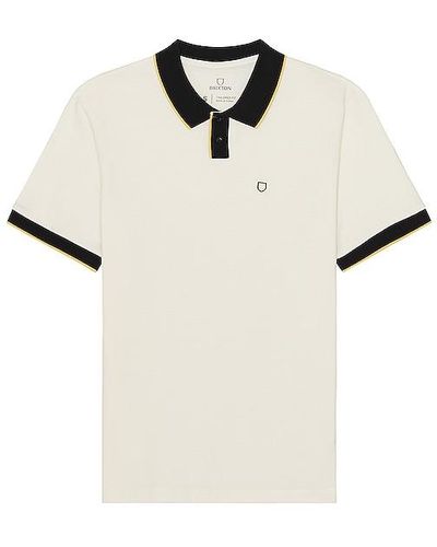 Brixton Proper Short Sleeve Polo - White