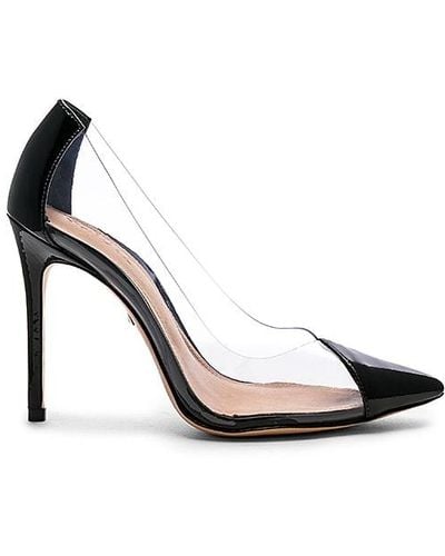 SCHUTZ SHOES Cendi See-through Vinyl Court Shoes - Black