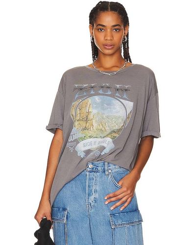 The Laundry Room Zion Ride Oversized Tee - Blue