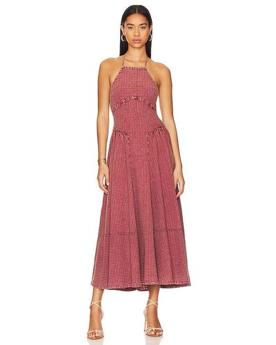 Free People Mind Over Matter Midi - Red