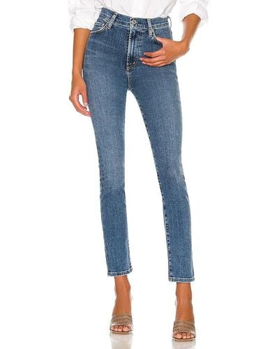 Citizens of Humanity Olivia high rise slim - Azul
