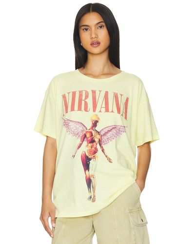 Daydreamer Nirvana In Utero Cover Merch Tシャツ - イエロー