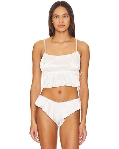 KAT THE LABEL Connie Camisole - White