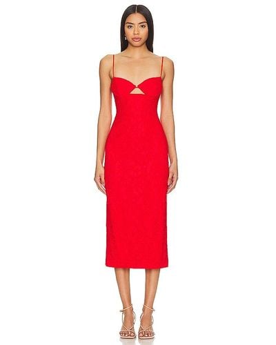 Bardot Ivanna Midi Dress - Red