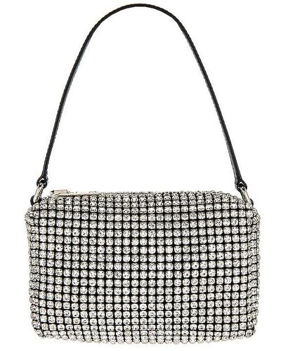 Alexander Wang Medium Rhinestone Heiress Pouch - Metallic