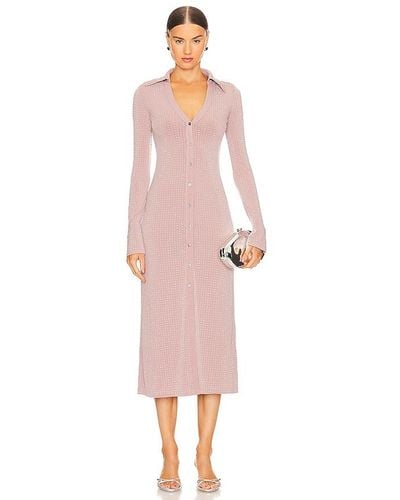 Song of Style Corinne Midi Dress - Pink