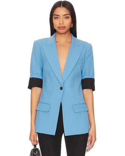 Smythe 3/4 Sleeve Blazer - Blue