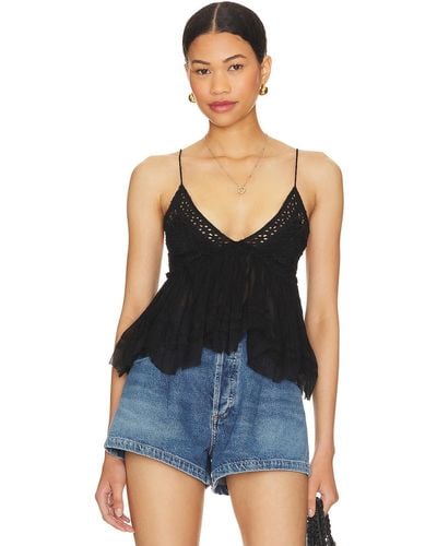 Free People Carrie トップ - ブルー