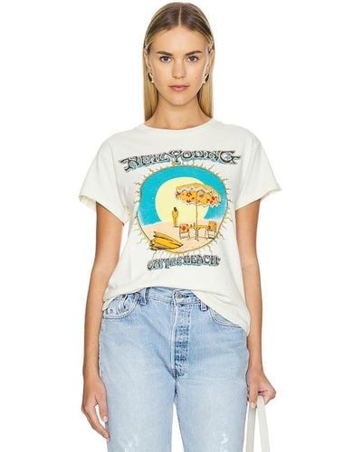 Daydreamer Neil Young On The Beach Tour Tee - Blue