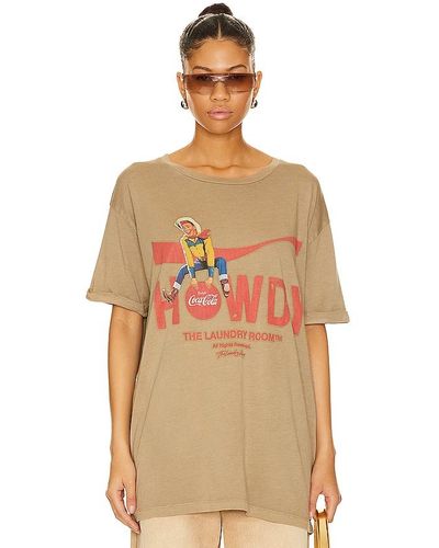 The Laundry Room Howdy Coke Oversized Tee - Natural
