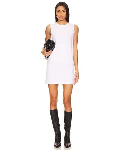 Norma Kamali X Revolve Sleeveless Tailored Mini Dress - White