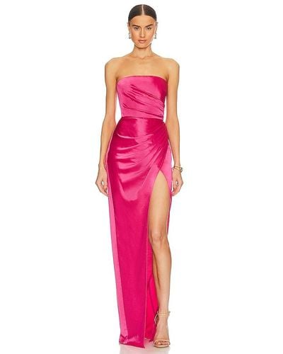 SAU LEE Priyanka Dress - Pink