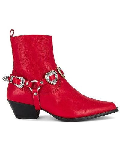 Toral Blues Heart Boot - Red