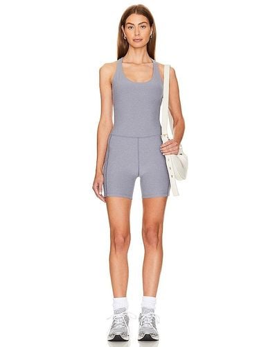 Beyond Yoga Spacedye Get Up And Go Romper - Blue