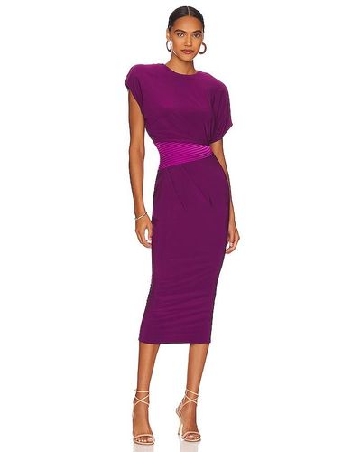 Zhivago Bond Midi Dress - Purple