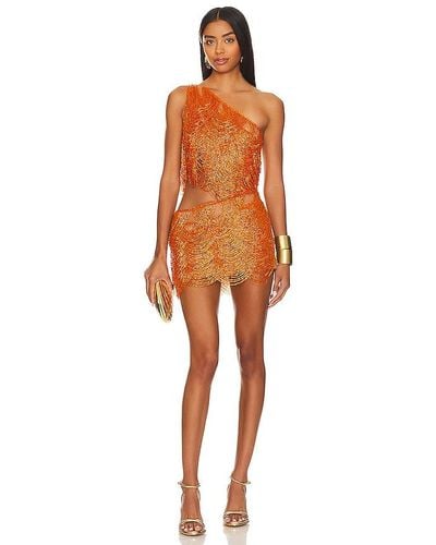 Bronx and Banco ONE-SHOULDER MINIKLEID WAYLA - Orange