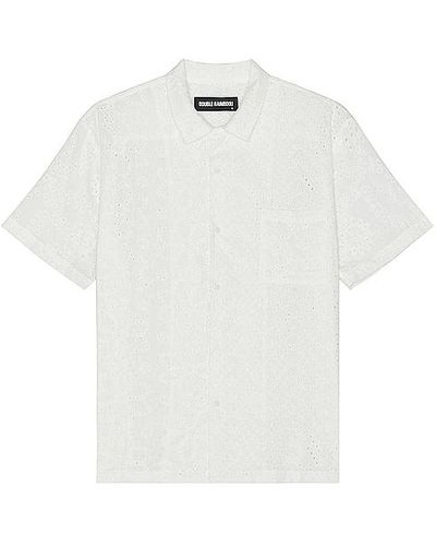 DOUBLE RAINBOUU Hawaiian Shirt - White