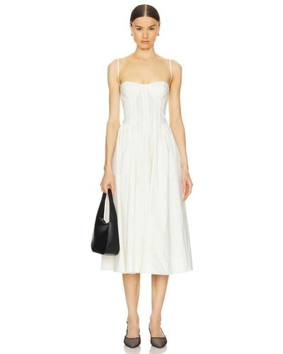 LPA Sarita Midi Dress - White