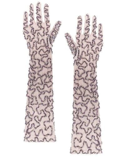 retroféte Poppy Gloves - White