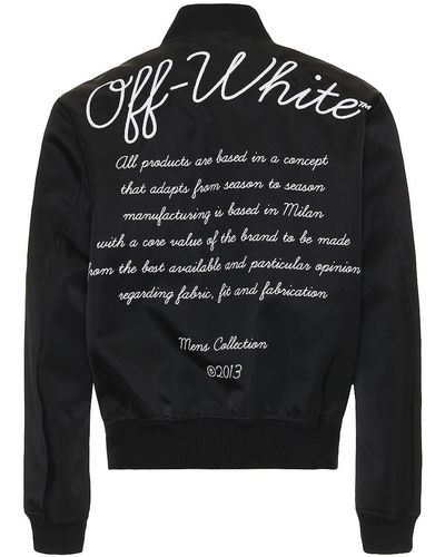 Off-White c/o Virgil Abloh Varsity Bomber - ブラック