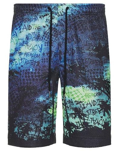 Ksubi Space palm shorts - Azul