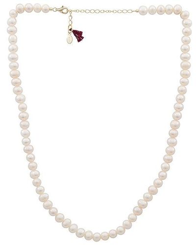 Shashi Collar classique pearl - Blanco