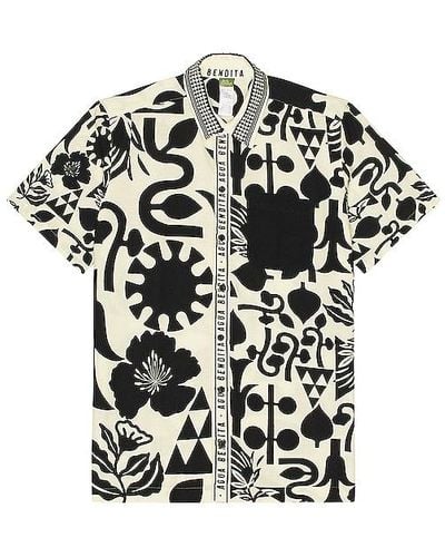 Agua Bendita Jack Honolulu Shirt - Black