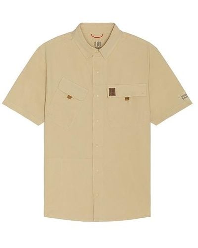 Topo Retro River Short Sleeve Shirt - White