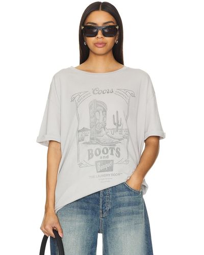 The Laundry Room Boot Scootin Banquet Oversized Tee - ホワイト