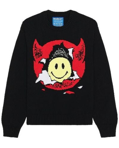 Market Smiley Inner Peace Sweater - Black