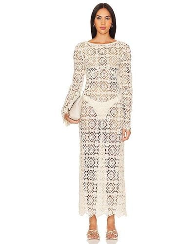 House of Harlow 1960 X Revolve Janis Crochet Maxi Dress - Natural