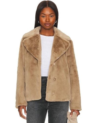 Velvet By Graham & Spencer BLOUSON RAQUEL FAUX FUR - Neutre