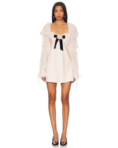 For Love & Lemons Jillian Mini Dress - White