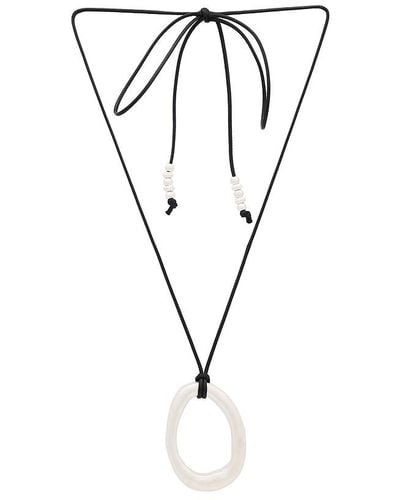 petit moments Pear Corded Necklace - Black