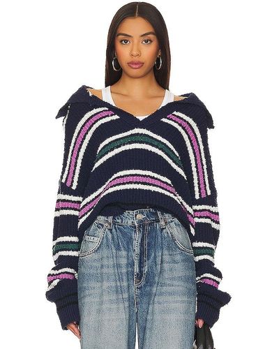 Free People Kennedy Pullover - Blue