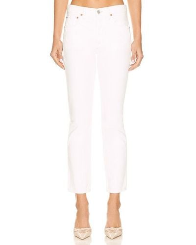 Citizens of Humanity JEAN DROIT TAILLE HAUTE CHARLOTTE - Blanc