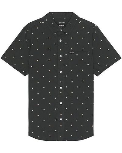 Brixton Charter Print Short Sleeve Shirt - Black