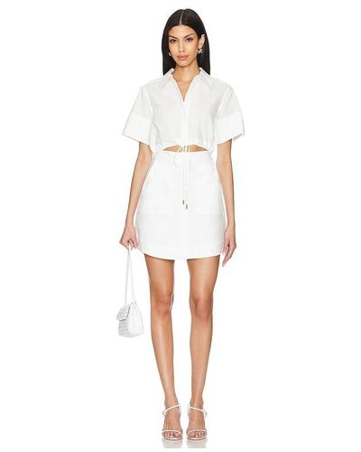 Jonathan Simkhai Marcy Mini Shirt Dress - White