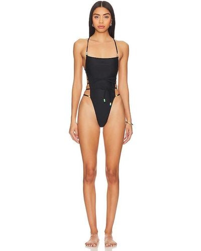 Lovers + Friends Living Life One Piece - Black