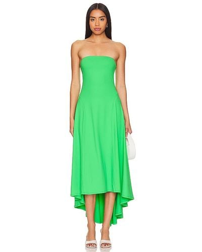 Susana Monaco Strapless High Low Dress - Green