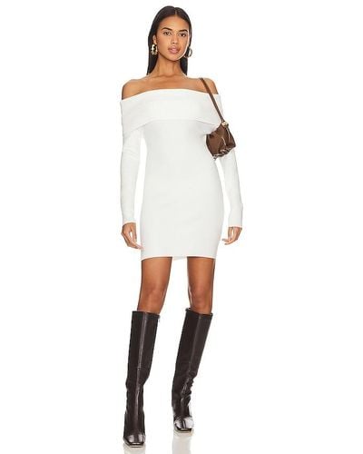 Line & Dot Heart Struck Jumper Dress - White