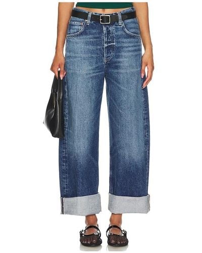 Citizens of Humanity Ayla Baggy Cropped - Blue