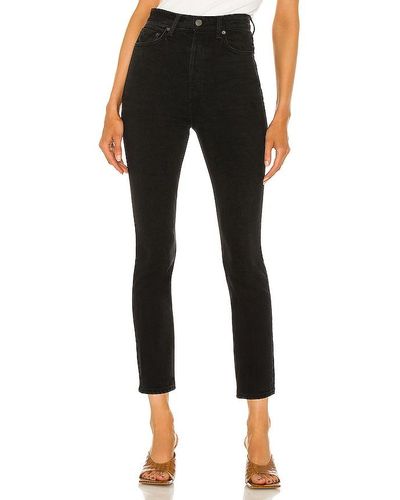 GRLFRND Piper Super High Rise Stretch Slim - Black