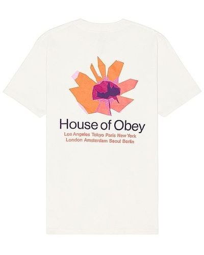 Obey House Of Floral Tee - White